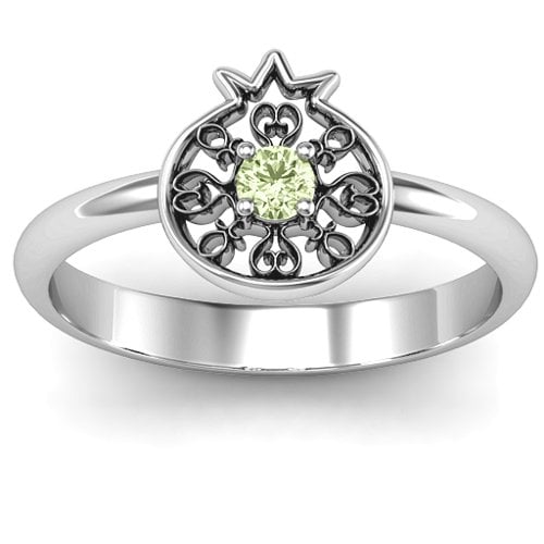 Pomegranate with Filigree Ring