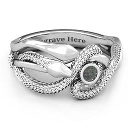 Guardian Snake Ring in 925 Sterling Silver