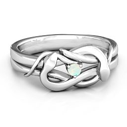 Snake Lover's Knot Ring