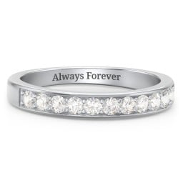 Shadow Band of Stones Ring