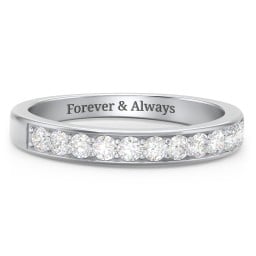 Shadow Band of Stones Ring