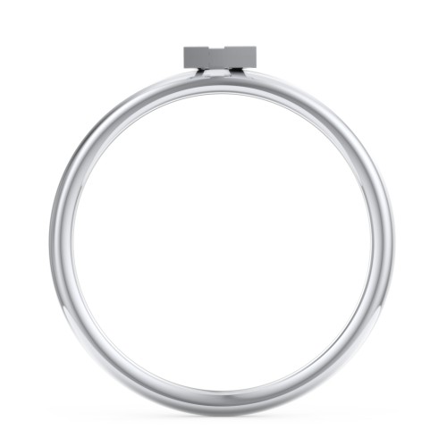 Stacking Initial Ring – Sterling Silver
