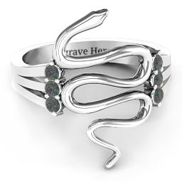 Zig Zag Snake Ring
Snake Ring with Birthstone in 925 Sterling Silver with Alexandrite