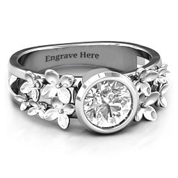 Beautiful Blossoms with Split Shank Ring