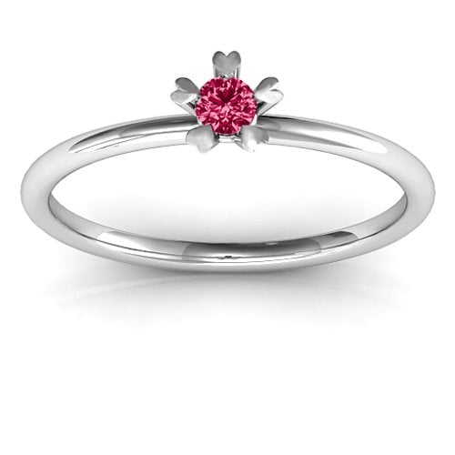 Stackr Hugging Heart Stone Ring