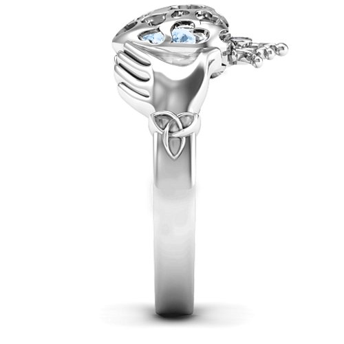 Caged Hearts Claddagh Ring