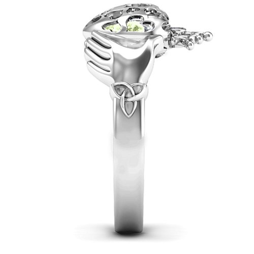 Caged Hearts Claddagh Ring