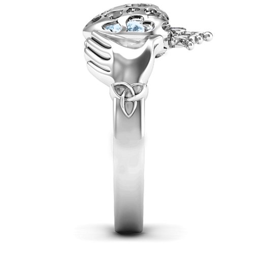 Caged Hearts Claddagh Ring