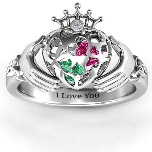 Caged Hearts Claddagh Ring