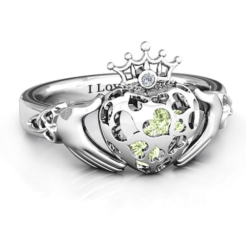 Caged Hearts Claddagh Ring