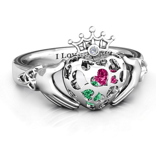 Caged Hearts Claddagh Ring
