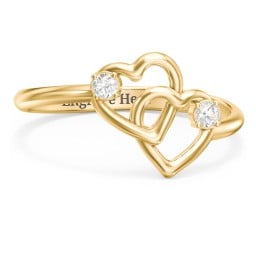 Linked in Love Ring