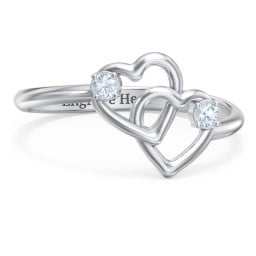 Linked in Love Ring