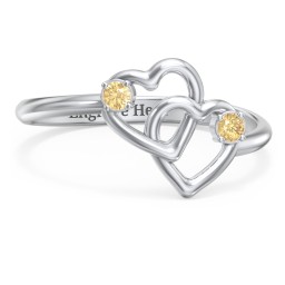 Linked in Love Ring