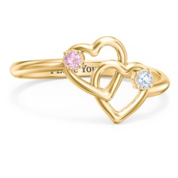 Linked in Love Ring