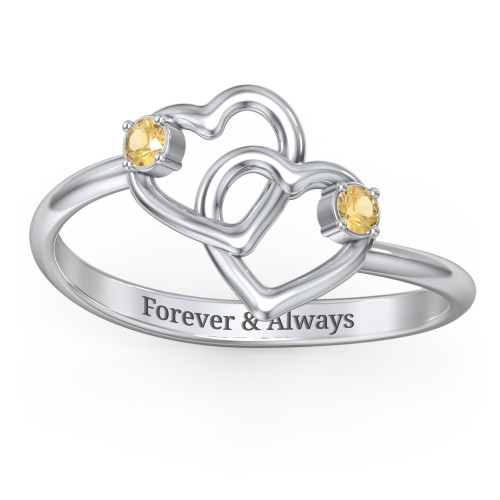 Linked in Love Ring