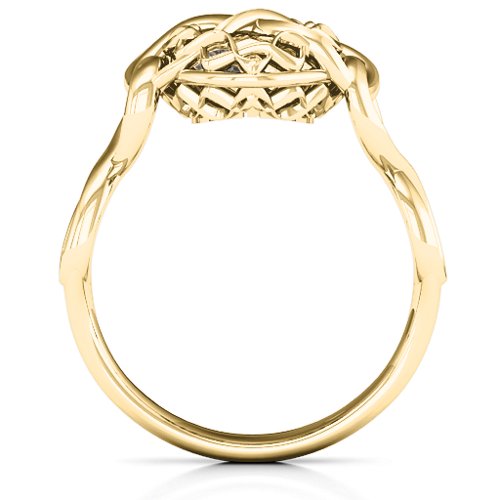 My Infinite Love Caged Hearts Ring