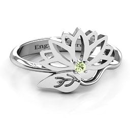 Leaves and Lotus Wrap Ring