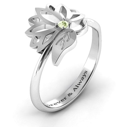 Leaves and Lotus Wrap Ring