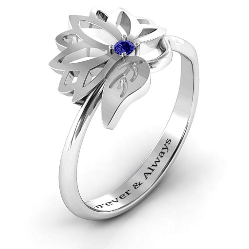 Leaves and Lotus Wrap Ring