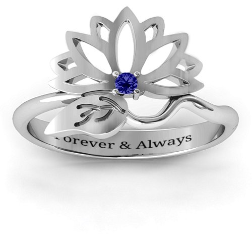 Leaves and Lotus Wrap Ring