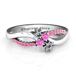 Light Up My Life Infinity Ring with Accent Stones