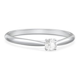 Classic Solitaire Sparkle Ring