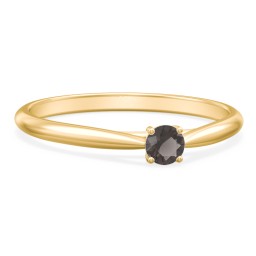 Classic Solitaire Sparkle Ring in 18K Gold Plated Silver