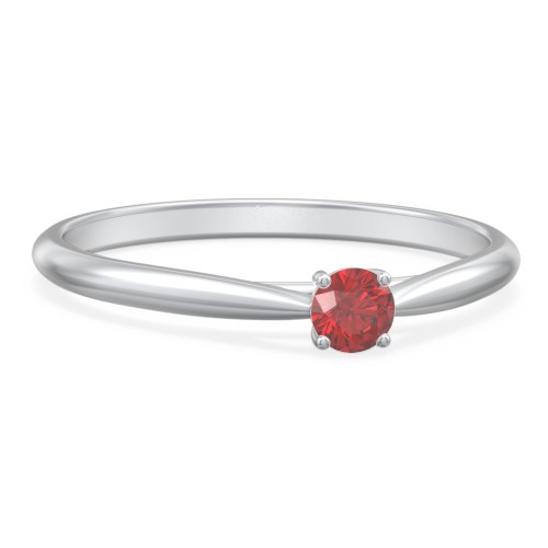 Classic Solitaire Sparkle Ring