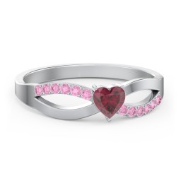 Split Shank Heart Promise Ring