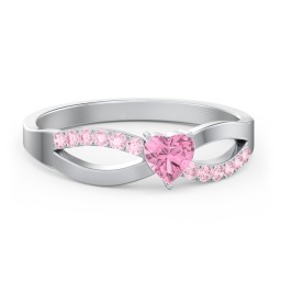 Split Shank Heart Promise Ring