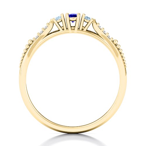 Trinity Ring on Accented Band