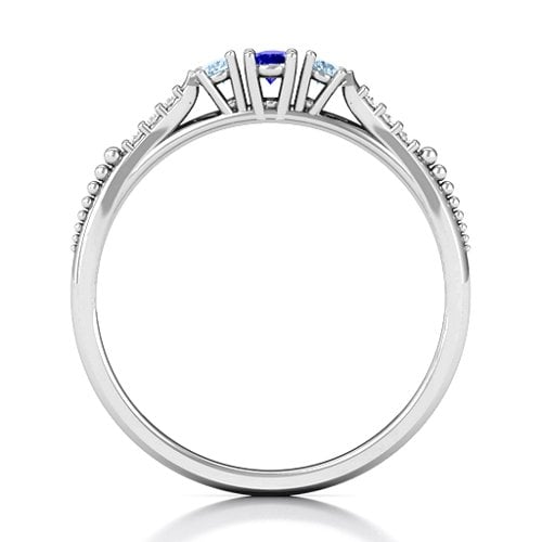 Trinity Ring on Accented Band
