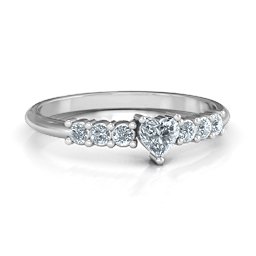 Beaming with Love Ring in 925 Sterling Silver with Cubic Zirconia