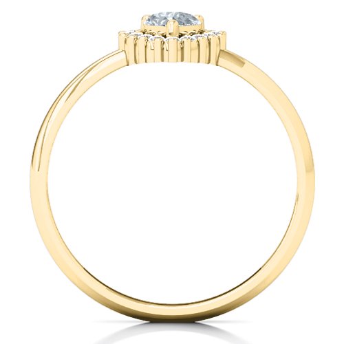 Heart with Halo Promise Ring