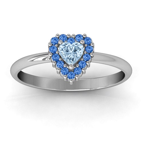 Heart with Halo Promise Ring