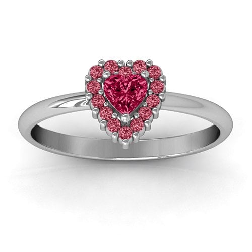 Heart with Halo Promise Ring