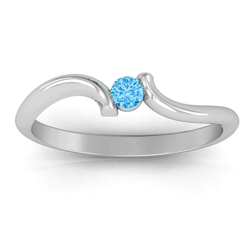 For Always Ring – Sterling Silver with Blue Topaz