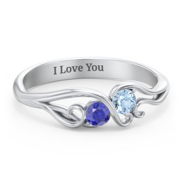 Swirl of Style Birthstone Ring
