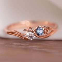 Swirl of Style Birthstone Ring
