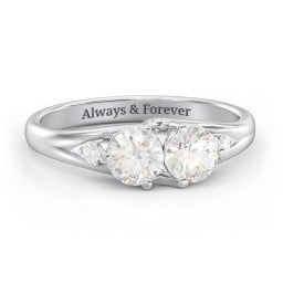 Darling Duo Double Gemstone Ring