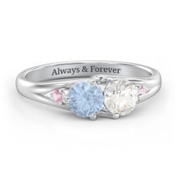 Darling Duo Double Gemstone Ring