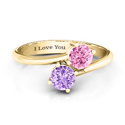 Destined For Love Double Gemstone Ring