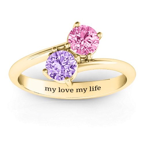 Destined For Love Double Gemstone Ring