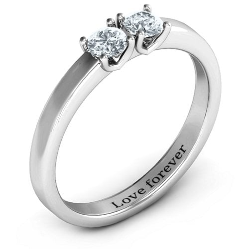 Meet In The Middle Two Stone Ring
