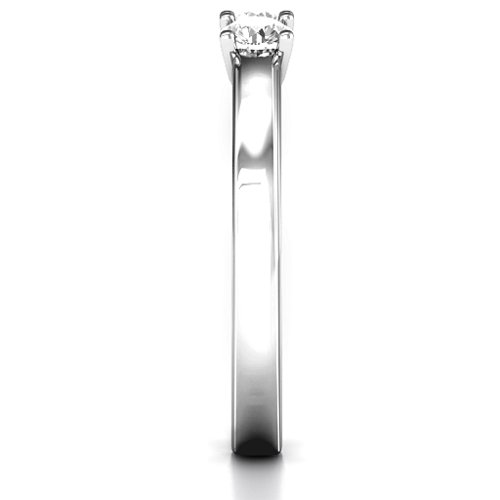Meet In The Middle Two Stone Ring – Sterling Silver with White Sapphire