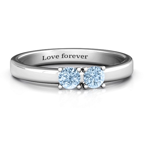 Meet In The Middle Two Stone Ring