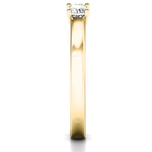 Meet In The Middle Two Stone Ring – 9kt Yellow Gold with White Sapphire