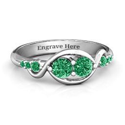 Classic Curves Two-Stone Ring