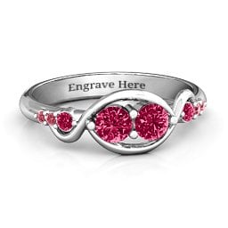 Classic Curves Two-Stone Ring